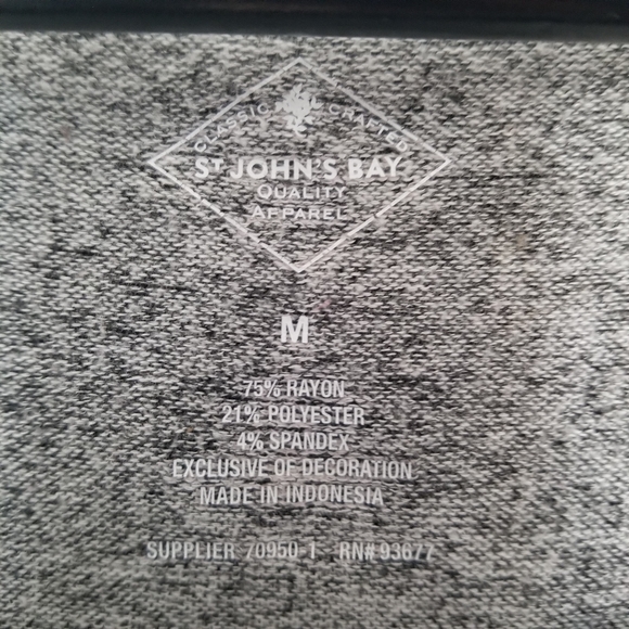 St johns bay women's pullover soft sweater heathered grey - Picture 3 of 7